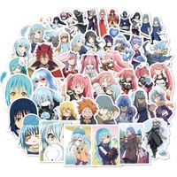 Girl Cute Anime Laptop Sticker 50pcs Pack Lovely Vinyl Skateboard Water Bottle Computer Travel Case Guitar Snowboard Luggage Car Bike Phone Graffiti Decal