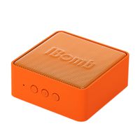 iBomb EX500 iBomb(TM) EX500 Cube Super Woofer Wireless Portable Bluetooth 3.0 Speaker with 3.5mm AUX Input, Microphone, Rechargeable Super Bass Fashion Mini Speaker (Orange)