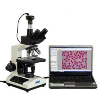 OMAX 40X-2000X Phase Contrast Trinocular Compound LED Microscope + 5MP Camera