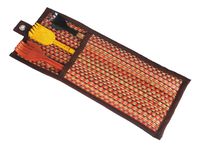 Wooden Bamboo Back Scratcher Hand 3 Piece 15" 16" Best Massager Handmade Set for Itching Relief, Natural Strong Sturdy Traditional Body Relaxation Tool in Woven Wall Hanging (6)