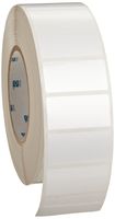 Brady THT-17-423-3 2" Width x 1" Height, B-423 Permanent Polyester, Gloss Finish White Thermal Transfer Printable Label (3000 per Roll)