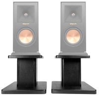 (2) 8" Black Bookshelf Speaker Stands for Klipsch RP-150M Bookshelf Speakers