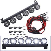 ShareGoo RC 6Led LED Light Bar Headlight Metal Roof Lamp for Traxxas TRX4 Axial SCX10 90046 D90 RC4WD 1/10 RC Rock Crawler,150mm/5.9"