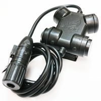 Airsoft Toy Z-Tactical SC Type Headset Cable & PTT for Kenwood 2 Pin Radio