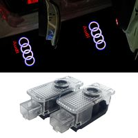 ZTMYZFSL 2 Pcs Car Logo Projection LED Projector Door Ghost Shadow Light Welcome Lamp Light