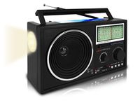 Technical Pro Handheld Shortwave AM/FM Radio Speaker With Bluetooth/USB/SD Input Rechargeable and Solar Powered The Ultimate Radio For Anyone On The Go