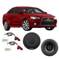 Compatible with Mitsubishi Lancer 2008-2015 Front Door Factory Replacement Harmony HA-R65 Speakers
