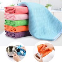 rabate 3pcs Dish Cloth Thickening Strong Absorbent Dish Cleaning Towels Cleaning Cloths
