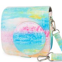 WOLVEN Protective Case Bag Purse Compatible with Fuji Instax Instant Mini 9 / Mini 8 / Mini 8+ Instant Camera, Turquoise