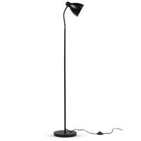 Wallniture Sol Adjustable Reading Floor Lamp with Foot Control On Off Switch Black