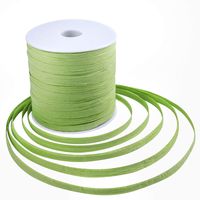 Whaline 229 Yards Easter Raffia Paper Ribbon Craft Packing Paper Twine for Festival Gifts, DIY Decoration and Weaving, 1/4 inch Width (Green)