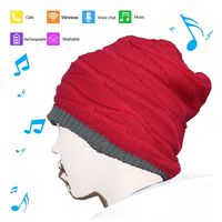 BGJOY Bluetooth Beanie with Headphones Wireless Bluetooth Hat, Stereo Smart Beanie Headset Musical Knit Headphone Speaker Hat Speakerphone Cap, Built-in Microphone, Music Hat for Men Women