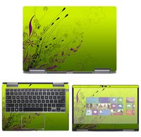 decalrus - Protective Decal Floral Skin Sticker for Dell Inspiron 2-in-1 i7373 / 7373 (13.3" Screen) case Cover wrap DEinspironi7373-65