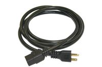 Interpower 86226100 North American NEMA 6-20P Cord Set, NEMA 6-20P Plug Type, IEC 60320 C19 Connector Type, Black Plug Color, Black Cable Color, 20 Amps, 250 VAC Voltage, 2.5 m Length