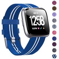 KIMILAR Compatible Versa Bands, Women Men Large Small Woven Fabric Breathable Accessories Strap Compatible Versa Smart Watch