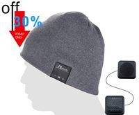 Bluetooth Music Beanie Cap, Coeuspow Wireless 4.1 Stereo Music Earphones Hat with CVC 6.0 Noise Cancelling,Built-in Mic Hand Free and Rechargeable Battery for All Cell Phones,Ipad,PDA-Grey