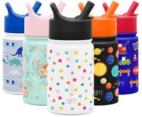 Simple Modern 10oz Summit Kids Water Bottle Thermos with Straw Lid - Dishwasher Safe Vacuum Insulated Double Wall Tumbler Travel Cup 18/8 Stainless Steel -Polka Play