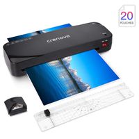 Laminator, Crenova A4 Laminator, 4 in 1 Thermal Laminator, 9 inches, 20 Laminating Pouches, Paper Trimmer, Corner Rounder