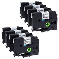 Label KINGDOM Compatible TZe-231 TZ-231 Tape Replacement for Brother P Touch Label Maker PTD210 PTH110 PTP700 PTD400, 12mm 0.47 Inch (8m 26.2 Feet) Laminated, Back on White, 8-Pack