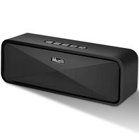 Muzili Small Bluetooth Speaker, Portable Speakers Bluetooth 5.0 Stereo Sound, Dual Drivers, Built-in Mic Outdoor Water Resistant Bluetooth Speaker