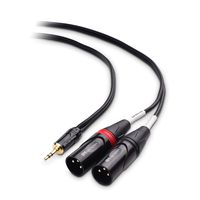Cable Matters 3.5mm 1/8 Inch TRS to 2 XLR Cable, Male to Male Aux to Dual XLR Breakout Cable - 6 Feet