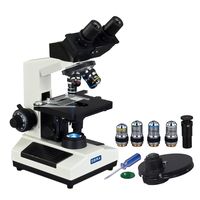 OMAX 40X-2000X Binocular Compound LED Microscope with Phase Contrast Kit