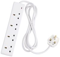 Basix - Extension Lead 4 Way 13 Amp 2 Metre