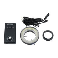 OPTO-EDU A56.3902-L144 Microscope 144-LED Ring Light with Adapter, Metal, Glass, Plastic