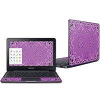 Mightyskins Skin Compatible with Samsung Chromebook 3 11.6" Wrap Cover Sticker Skins Purple Bandana