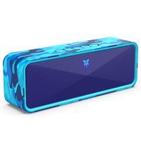 AXLOIE Portable Bluetooth Speaker, Camouflage Bluetooth 5.0 Wireless Speaker with Deep Bass and Stereo Audio, 12 Hours Playtime, Support USB/TF Card/AUX Built-in Mic for Home Outdoors Travel