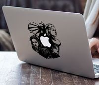 Game of Thrones Apple Macbook Laptop Vinyl Decal Sticker Car windows sticker (Macbooks with white glowing Apple logo)