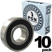 PGN 6203-2RS Sealed Ball Bearing - 17x40x12 - Lubricated - Chrome Steel (10 PCS)