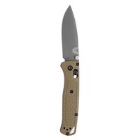 Benchmade - Bugout 535 Folding Knife for Everyday Carry and Camping, Drop-Point Blade, Plain Edge, Coated Finish, Green Handle