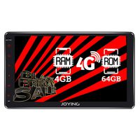 10.1 Android Car Stereo - JOYING Android 8.1 4GB RAM 64GB Double Din ROM GPS Navigation LCD Touchscreen with 4G SIM Card Slot - Support Android Auto/DSP/SPDIF/Fast Boot/Split Screen\