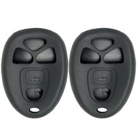 Keyless2Go New Silicone Cover Protective Cases for Remote Key Fobs with FCC KOBGT04A OUC60270 OUC60221 - Black (2 Pack)