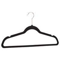 AmazonBasics Velvet Suit Hangers, 50-Pack, Black/Gold