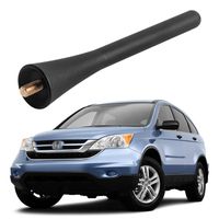 4.5" Al-Alloy Only for Honda CR-V S2000 Civic SI Hatchback Hybrid Element FIT Insight CROSSTOUR MDX Jade Black Antenna Mast Stubby ┃ OEM 39151-SWA-305, 39151S2HE01, 39151SWA305, 86323FG000