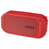 Billboard Water-Resistant Bluetooth Wireless Speaker With Enhanced Bass - Red