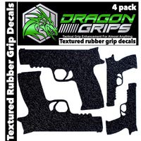 Dragon Grips Gun Grip Tumbler Phone case Series Non Slip Sticker Set (Black M&P)