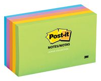Post-it Notes, Jaipur Colors, America's #1 Favorite Sticky Note, Recyclable, 3 in. x 5 in, 5 Pads/Pack, 100 Sheets/Pad (655-5UC)