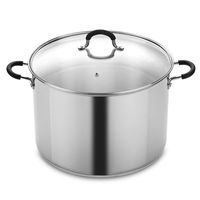 Cook N Home NC-00335 Stainless Steel Saucepot with Lid 20-Quart Stockpot, Qt, Silver
