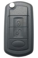 Horande 3 Buttons Uncut Blank Smart Flip Folding Remote Key Fob Case Shell fob Case fits for Land Rover Range Rover Sport LR3 Discovery