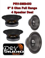 PRV Audio 8MB450 8" Midbass Mid Range Woofer 8 ohms 1800 Watts 96 dB 2" Voice Coil 2 Pair