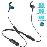 Wireless Headphones, Kalakate Bluetooth 5.0 Sport Earbuds, IPX6 Waterproof in-Ear Earphones with 38 Hours Playtime, HiFi Stereo Running Headphones with Magnetic Connection & Built-in Mic