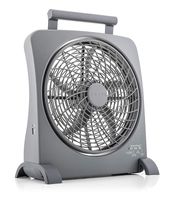 O2COOL Treva 10 Inch Smart Power Fan With Built In Rechargeable Batteries and USB Port For Cell Phone Charging