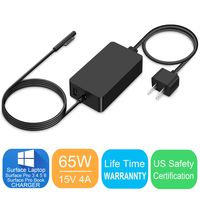 Surface Book Surface Pro Charger 65W 44W Power Supply AC Adapter Compatible with Microsoft Surface Book 1 2 Surface Pro 6 Pro 5 Pro 4 Pro 3 Surface Laptop 1 2 Surface Go