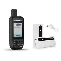 Garmin GPSMAP 66i GPS Handheld and Satellite Communicator and Aibocn 10,000mAh Portable Battery Charger Bundle (010-02088-01)
