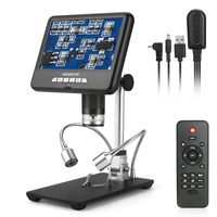 Andonstar Digital Microscope AD207 with 7 inch LCD Display and 3D Visual Effects for Circuit Board Repair