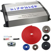 Hifonics BRX1116.1D Brutus MONO 1100 Watt Class D Car Amplifier Amp + Wiring
