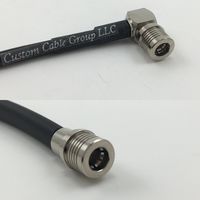 10 feet RG142 QMA MALE ANGLE to QMA MALE Pigtail Jumper RF coaxial cable 50ohm High Quality Quick USA Shipping